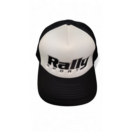 RALLY SPORT TRUCKER gyerek sapka, fekete / fehér